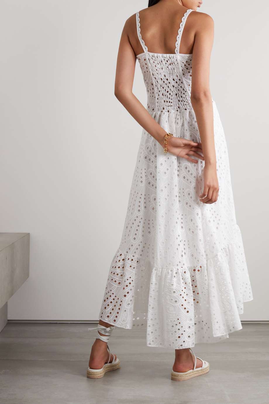 Belinda Boutique Embroidered Lace Midi Bustier Dress Statement Occasion Edit