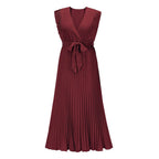 Virginia Elevated Dark Red Bohemian Party Dress Occasion Wear