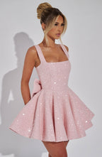 Sandy Bow Mini Dress