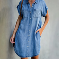 Maria Aesthetic Denim Dress Premium Wardrobe Essential