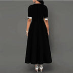 Marisa Aesthetic Long Checked Dress Everyday Luxe Edit
