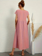 Adela Luxe Long Bell Shaped Dress Elevated Occasion Wear