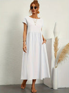 Adela Luxe Long Bell Shaped Dress Elevated Occasion Wear