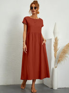 Adela Luxe Long Bell Shaped Dress Elevated Occasion Wear