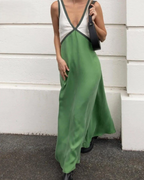 Jimena Statement V Neck Dress Occasion Edit