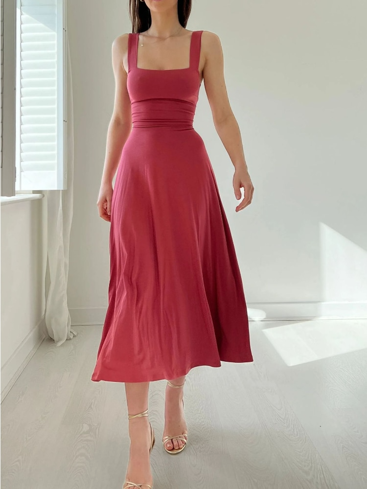 Selene Timeless Reversible Midi Dresses Premium Wardrobe Essential