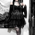 Drawstring Ruffle Fairycore Skirt