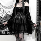 Drawstring Ruffle Fairycore Skirt