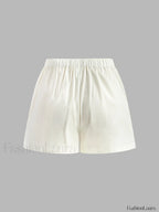 Drawstring Split Casual Shorts Set