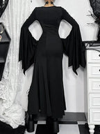 Dress Hollow Blaze Sleeve Tall Waist Maxi Garb