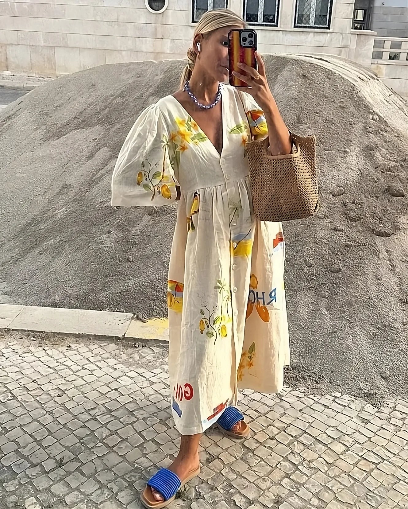 | Greek Pattern Dress