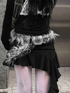Dull False Hair Gothic Leather Strap