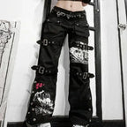 E-woman Gothic Black Cargo Pant