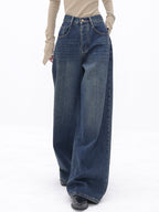 High Waist Slimming Loose Straight Leg Boyfriend Jeans