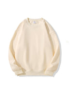 Solid Color Hoodless Crew Neck Sweaters