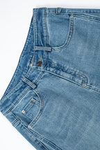 High Waist Wide Leg Flared Jeans