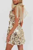 Celeste Glamour Sequin Mini Dress