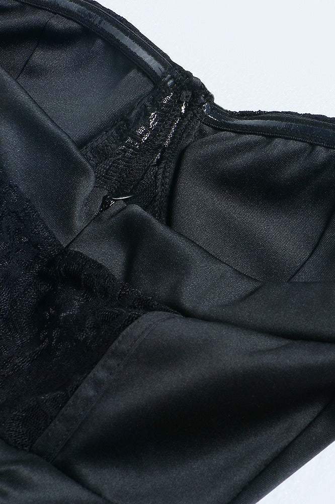 Sheer Lace Bustier Dress