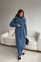 Long Stand Collar Puffer Jacket