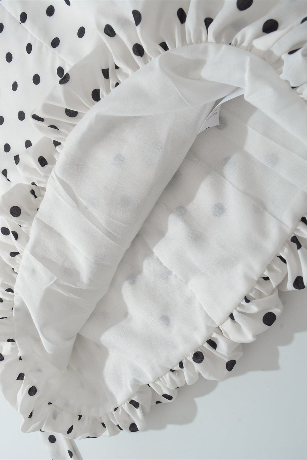 White One Shoulder Choker Neck Polka Dot Bubble Hem Mini Dress