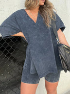 Women's Casual Washed Set