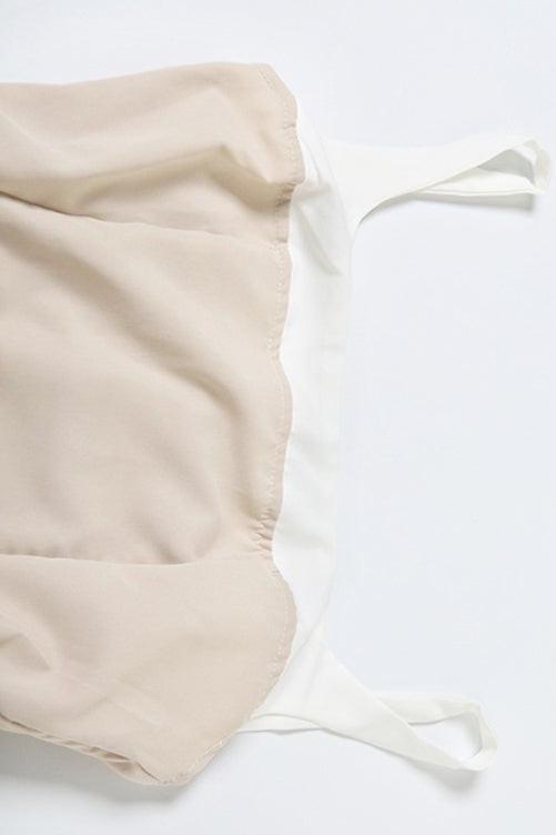 Ruched High Waist Sleeveless Cami Mini Dress
