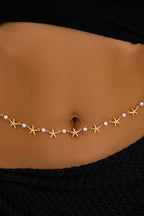 Vintage-style Ethnic Openwork Floral Body Chain