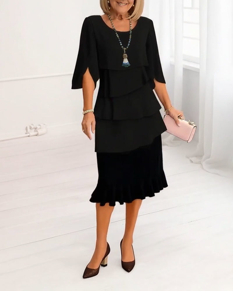 Annalise | Ruffle Dress