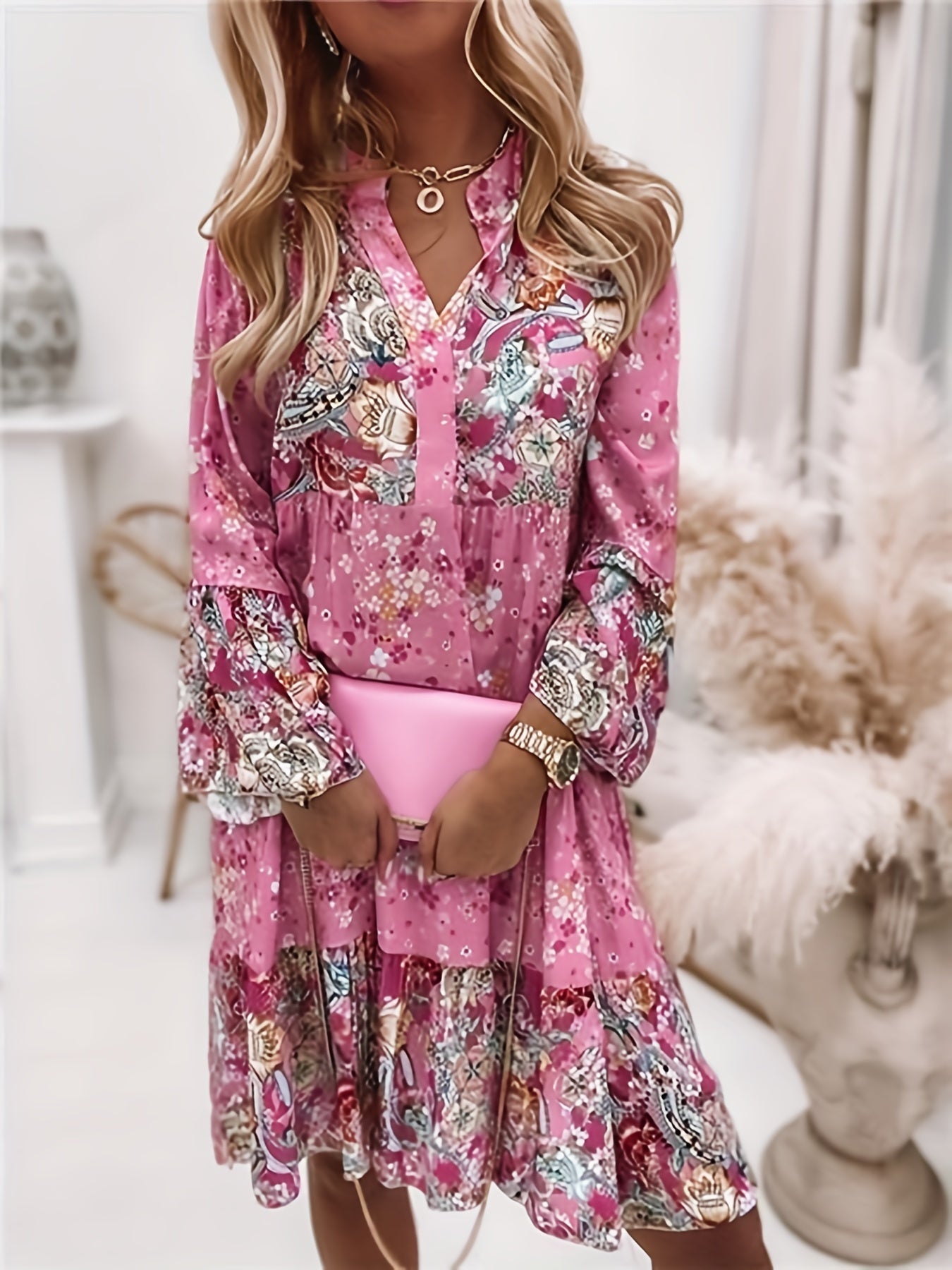 Ruffle Hem Dress