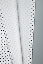 Sweetheart Halter Knot Bodice Mixed Scale Polka Dot Maxi Dress