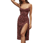 Amina Luxe Women's Summer Floral Wedding Guest Strap Dress 2024 Everyday Edit
