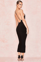 One Shoulder Backless Dress