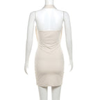 Seductive Halter Backless Sheath Dress