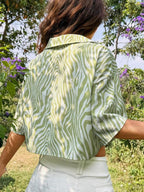 Summer Printed Short Sleeve Blouse