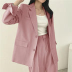 | Women's Tailored Suit Set, Long Blazer