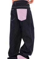 Design Sense Stitching Curling Boyfriend Jeans