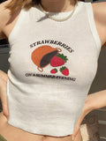 Strawberry Print Tank Top