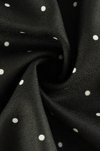 Polka Dot V-Neck Tiered Ruffle Spaghetti Strap Mini Dress