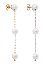 Pearl and Flower Earrings