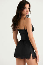 Elegant Lace Waist Tie Bodycon Lace Dress