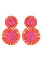 Resort Style Handwoven Floral Earrings