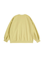Contrast Color Letter Print Oversized Sweatshirt