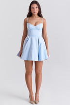 cinderella blue tulle mini dress