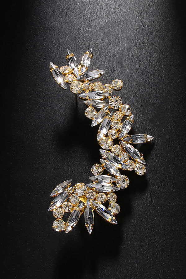 Non-pierced Rhinestone Clip-on Earrings