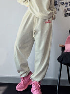 Contrast Color Print Baggy Hip Pop Jazz Sweatpants