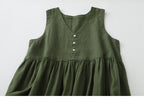 V-neck tank top front and back reversible sleeveless dress