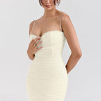 Textured Maxi Bodycon Dress