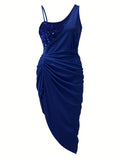 Jimena Elevated Asymmetrical Cocktail Dress Designer Edit