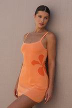 Print Backless Slim Waist Bodycon Sweater Dress