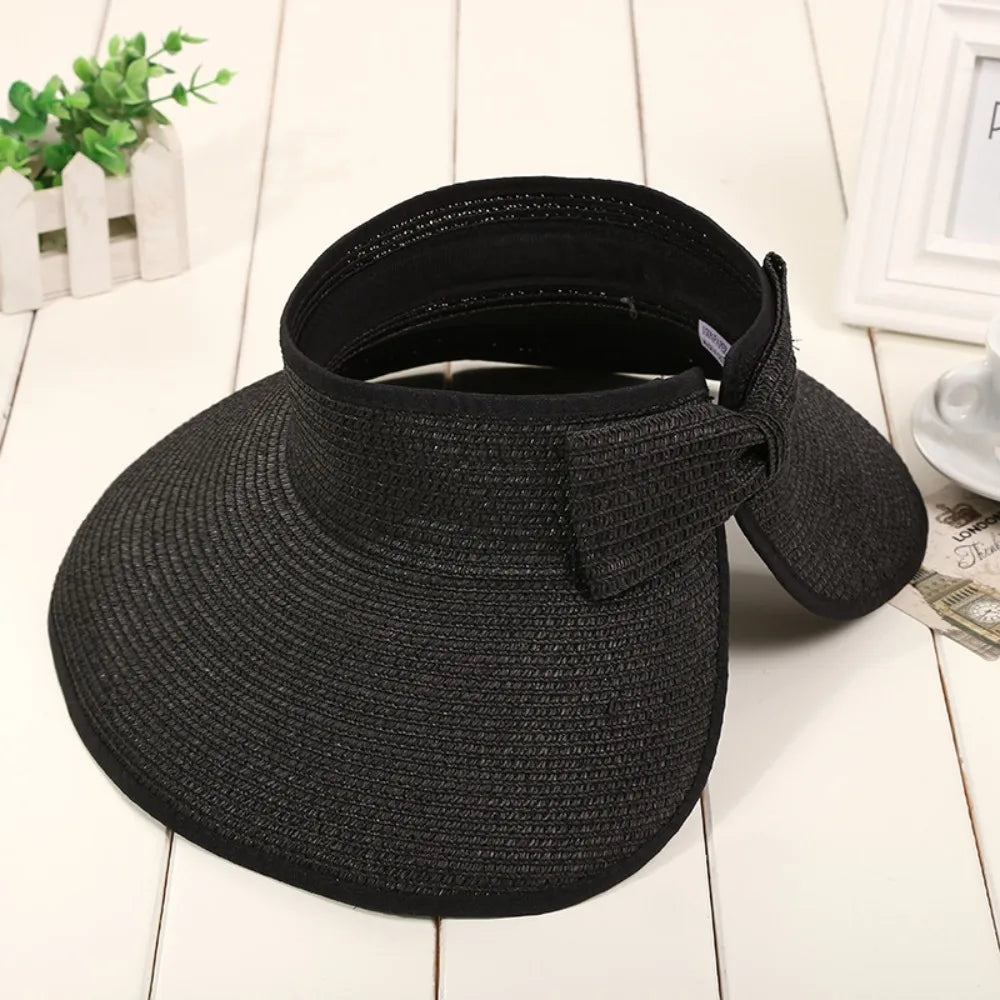 The Soleil — Foldable Straw Visor Hat